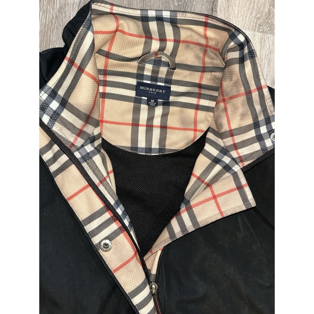 Burberry Golf zip-up bomber jacket nova plaid medium